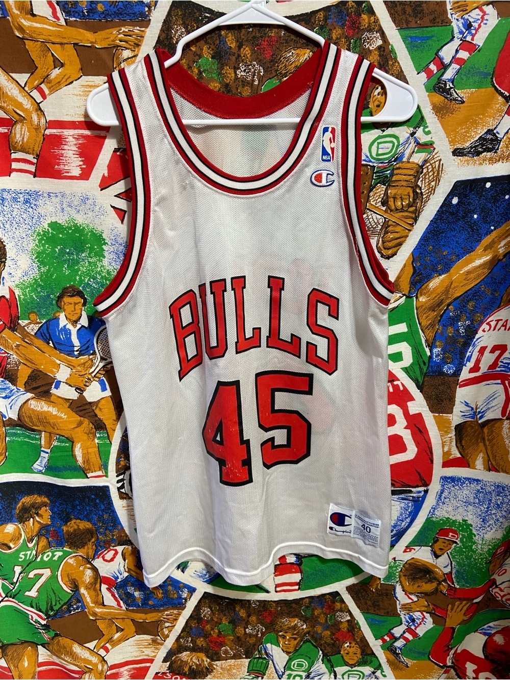 Chicago Bulls Michael Jordan Champion Basketball Jersey
